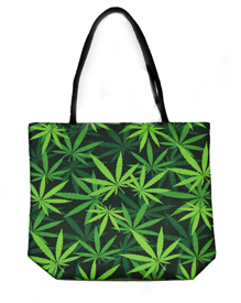 Techno Jute Leaf Tote Bag